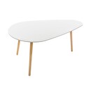 Mesas nido "Mileo" Blanco, L.88/98 cm Blanco