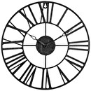 Reloj "Andras" metal Negro, D.37 cm Negro