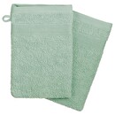 Manoplas de baño "Praia" x2 Verde, 15x21 cm, 450 g/m² Verde