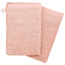 Manoplas de baño "Praia" x2 Rosa, 15x21 cm Rosa