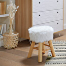 Taburete "Oslo" Efecto piel, Blanco Blanco