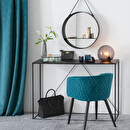 Sillón "Marlo" Terciopelo, Azul Teal Azul pato