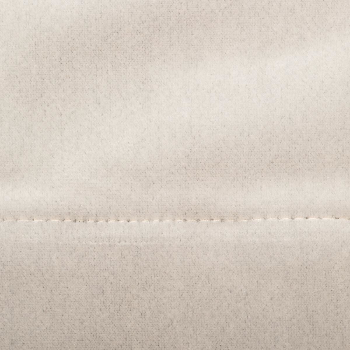 Cortina opaca "Dolce" terciopelo Blanco marfil, 140x260 cm Blanco marfil