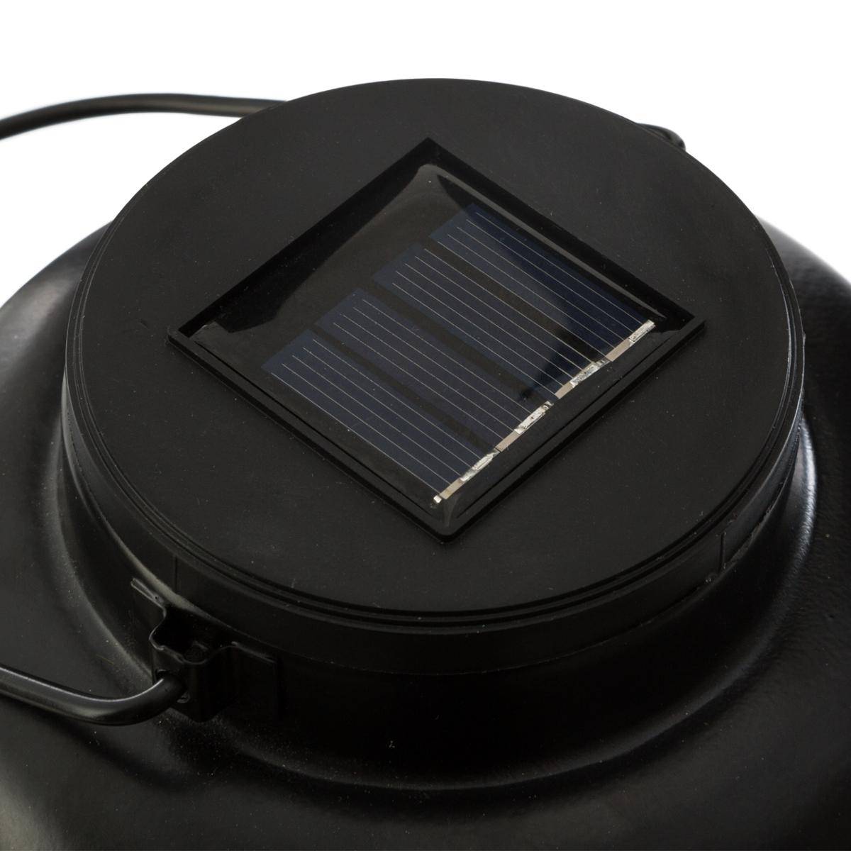 Linterna Solar Exterior MAIK Negra