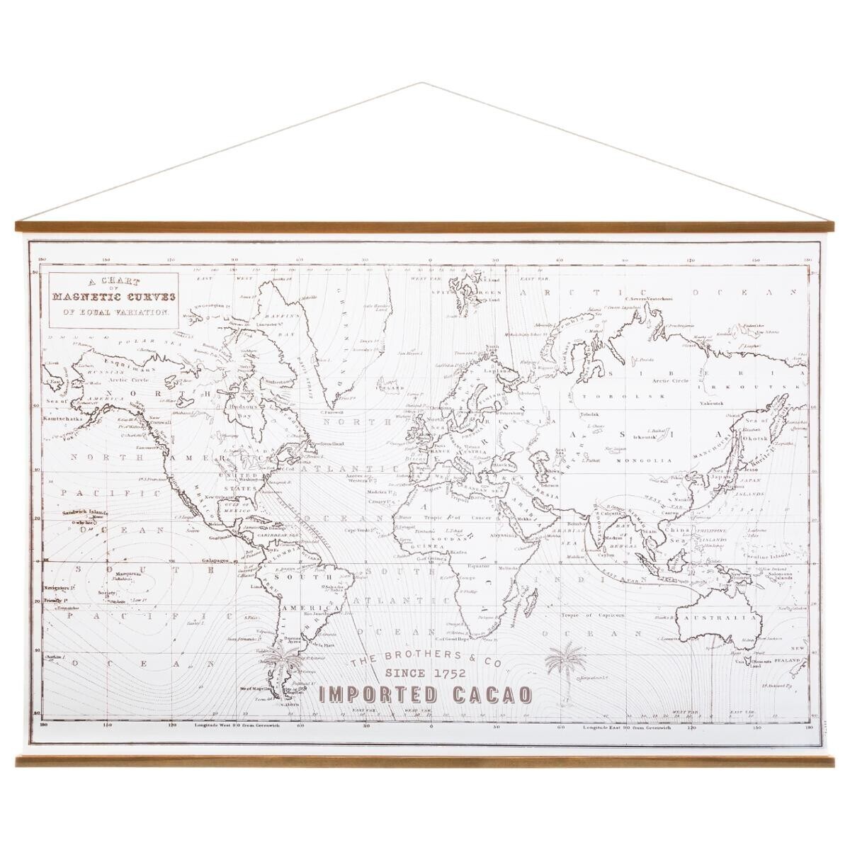 Lienzo 'Mapa del Mundo' 110x73 cm Modelo 1