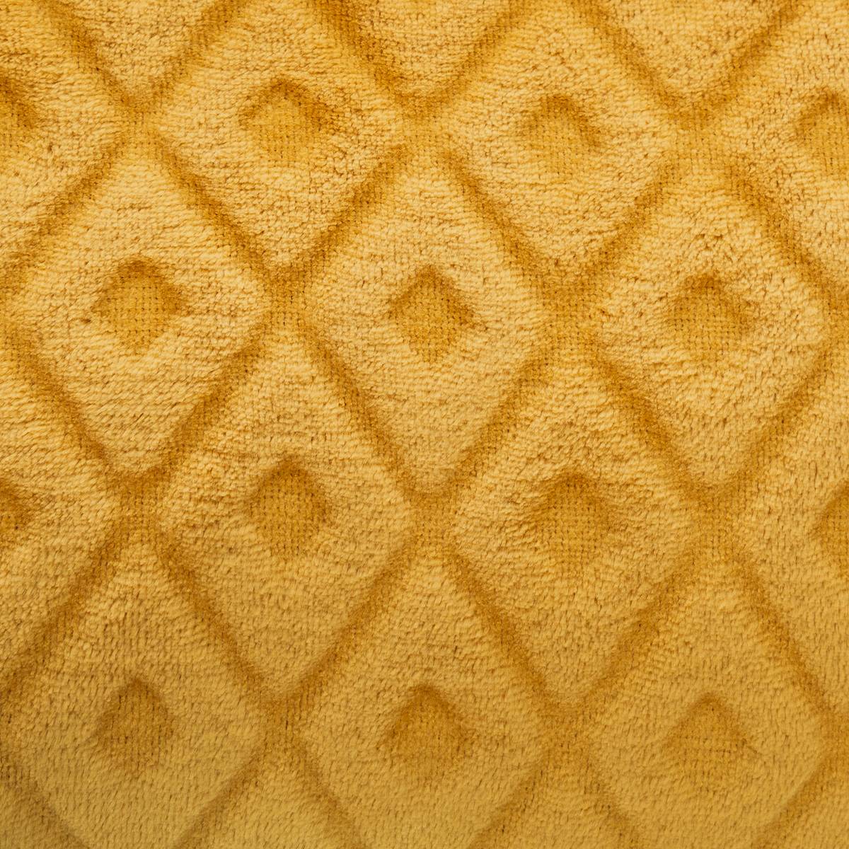 Manta "3D Rombo" Franela Amarillo mostaza, 180x230 cm Amarillo mostaza