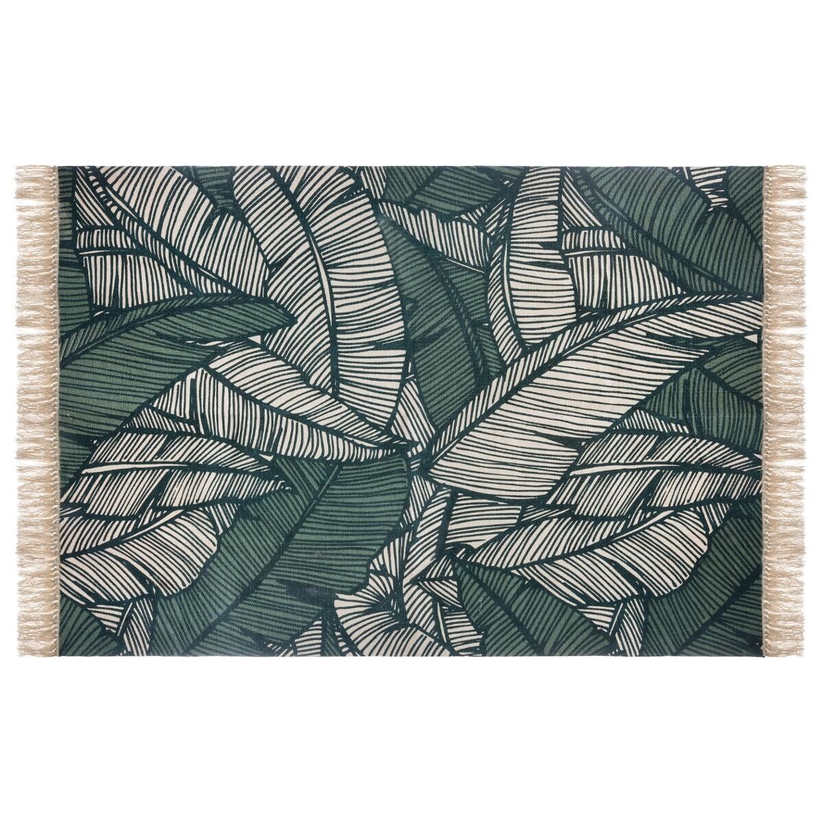 Alfombra "Jungle", algodón Verde, 120x170 cm Verde