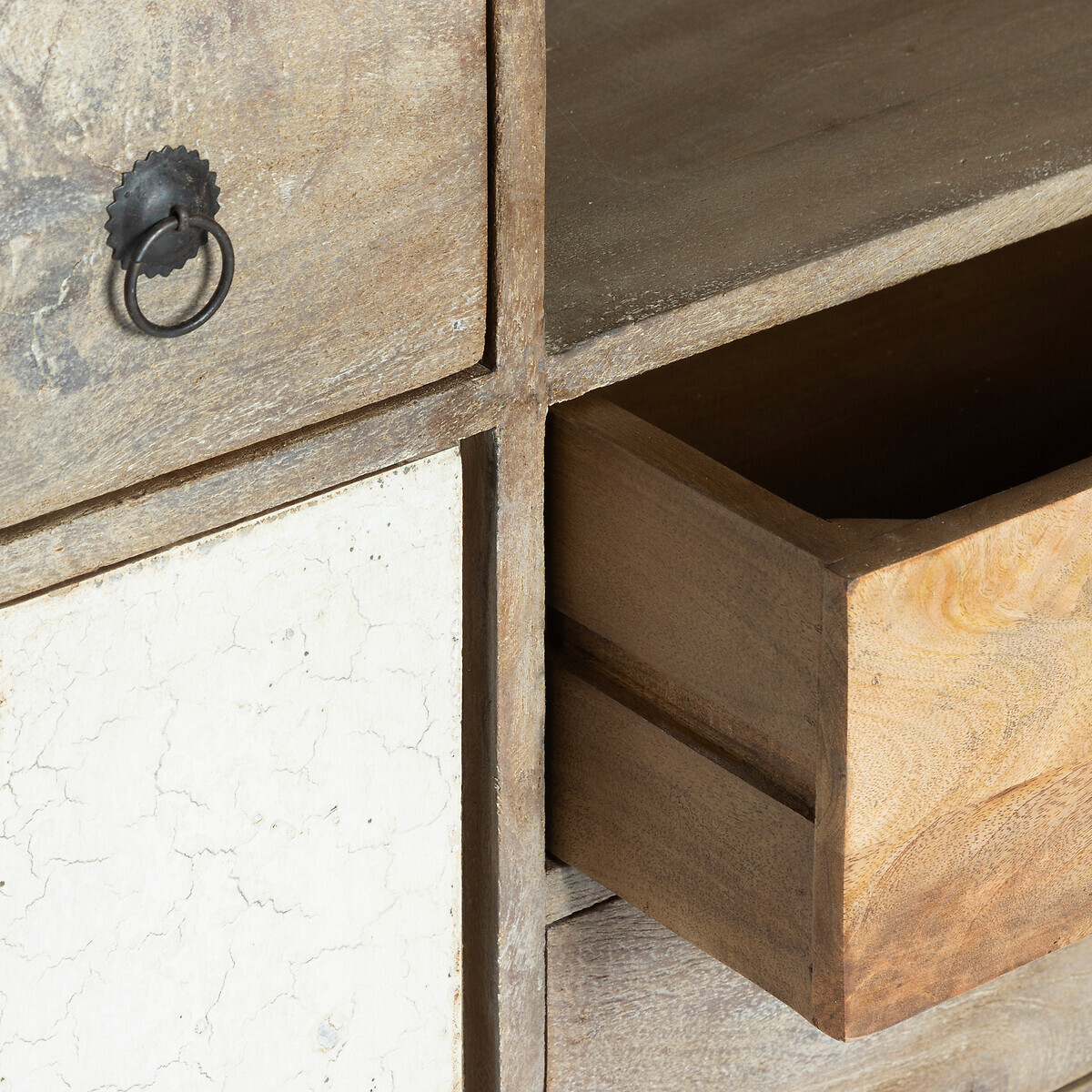 Aparador "Koval" Madera de mango, 115x80 cm Madera natural 1