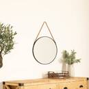 Espejo "Eden" Negro, &Oslash; 55 cm Negro