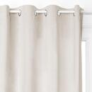 Cortina opaca "Dolce" terciopelo Blanco marfil, 140x260 cm Blanco marfil
