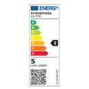 Bombilla LED "Estándar" Ámbar recto, D.6 cm, E27 Ámbar recto