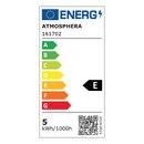 Bombilla LED "L&aacute;grima" &Aacute;mbar derecho, D.6,5 cm, E27 &Aacute;mbar recto