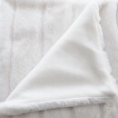 Plaid "Manoir" Piel Sintética Blanco, 120x160 cm Blanco
