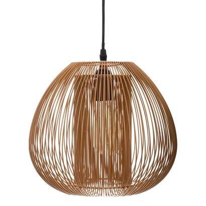 Suspensi&oacute;n de alambre "noda" cobre, d.28 cm