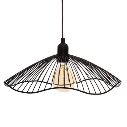 Suspensi&oacute;n de alambre "galt" metal negro, d.34 cm