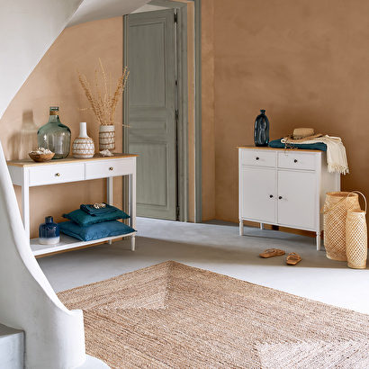 Consola "solen" blanco, l.110 cm