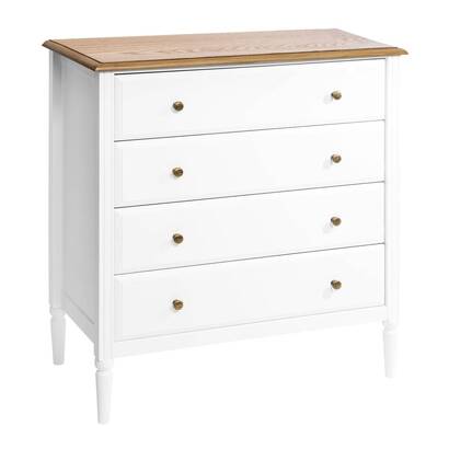 C&oacute;moda "solen" blanco, 4 cajones