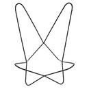 Estructura de silla "Dario" Negro Negro