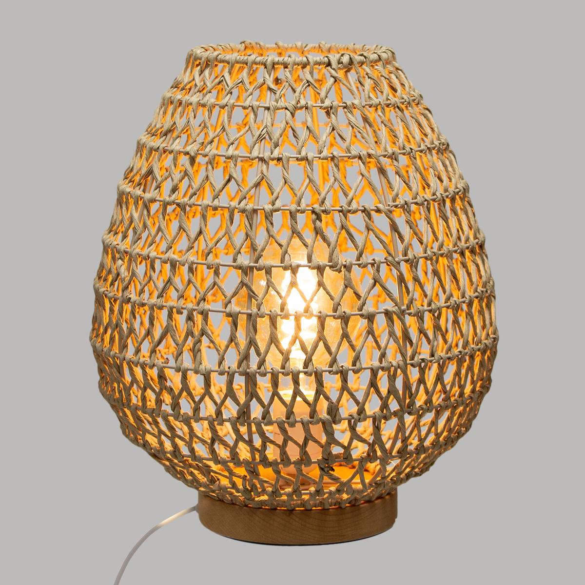 Lámpara "Etel" Beige, H.36 cm Beige
