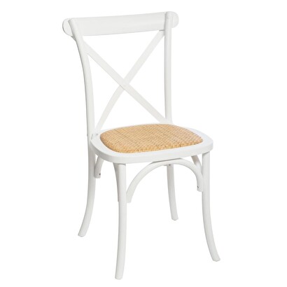 Silla "isak" haya y rejilla, blanco