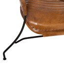 Sillón "Hoper" Cuero, Marrón coñac Marrón coñac
