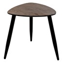 Mesas de centro nido "Mileo" Nogal, L.40/60 cm Madera natural