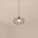 Suspensión de alambre "Azur" Metal negro, D.31 cm Negro