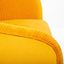 Sillón "Solaro" Terciopelo plisado, Amarillo mostaza Amarillo mostaza