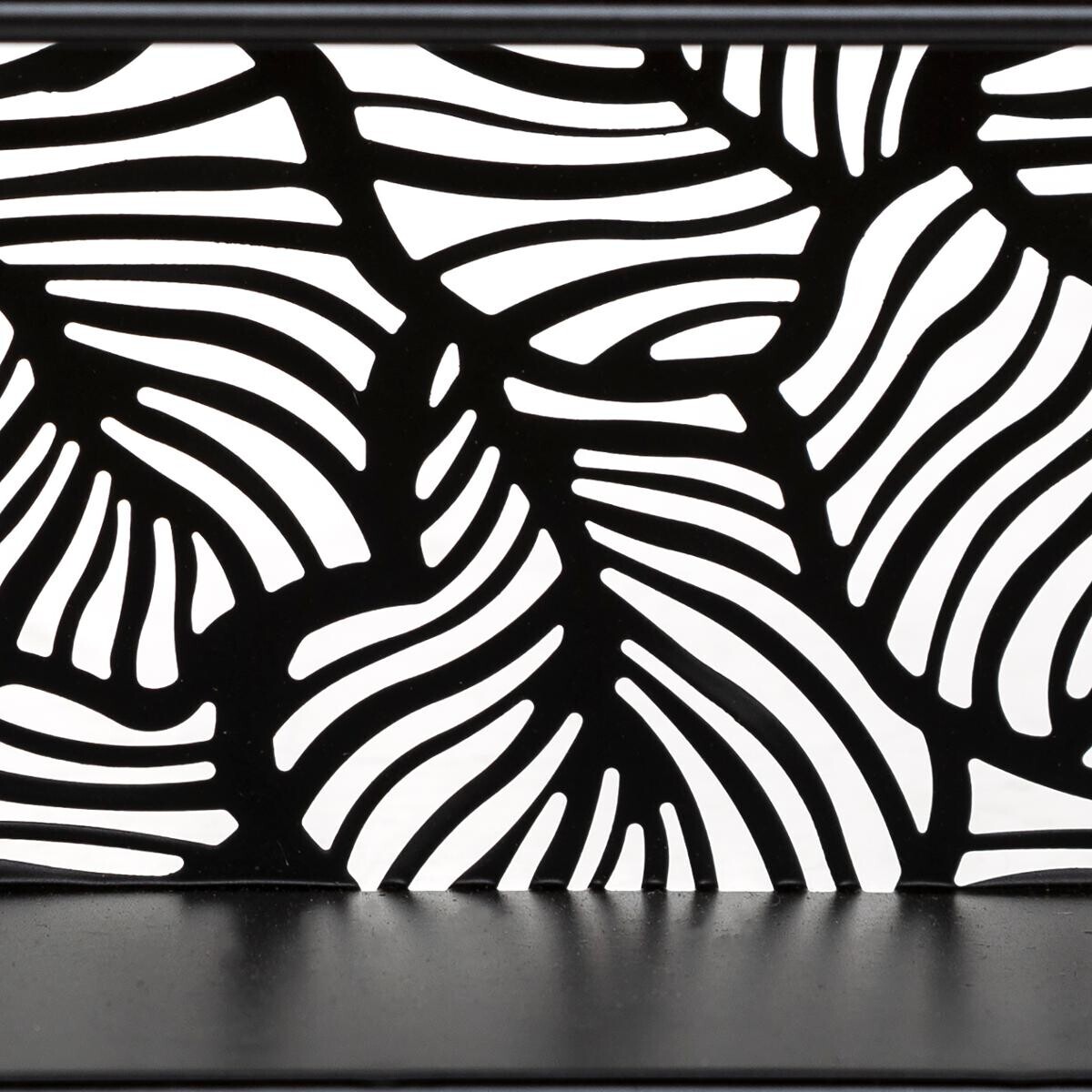 Estante de Pared de Metal "Mirna" Negro, 40x36 cm Negro