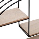 Estante de Pared de Metal "Mirna" Negro, 40x36 cm Negro