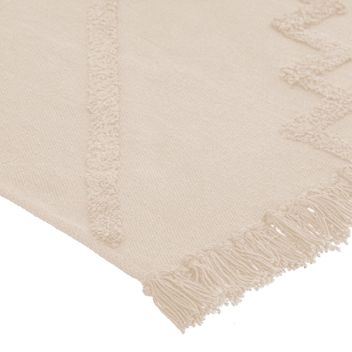 Alfombra "Inca", algodón tufted Blanco marfil, 120x170 cm Blanco marfil