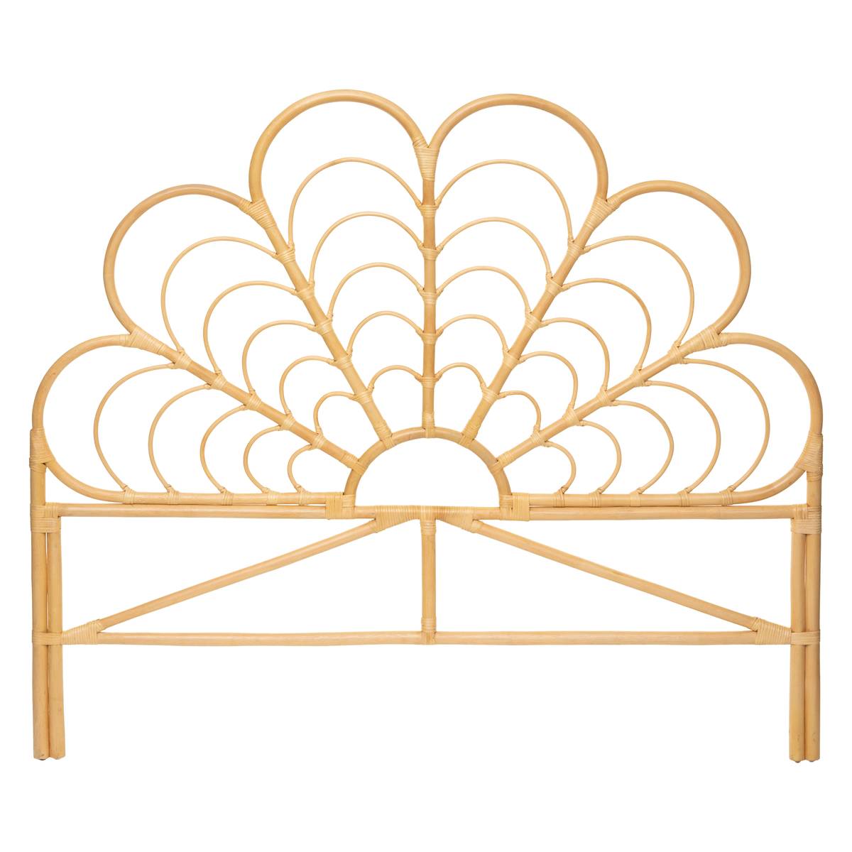 Cabecero "Aoni" Ratán, L.160 cm Madera natural