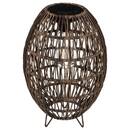 Lámpara exterior solar ovalada Beige H. 32 cm Beige