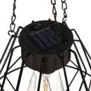 L&aacute;mpara colgante solar para exteriores FLAVE Negro H. 24 cm Negro