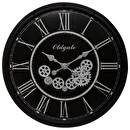 Reloj "Loann" Negro, D.76 cm Negro
