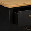 Bureau Secrétaire 5 Tiroirs Chrysa 111cm Noir