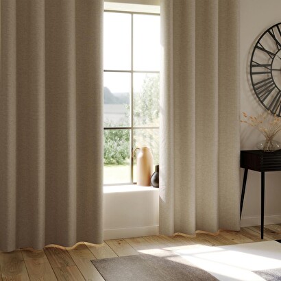 Cortina opaca "lua" beige, 140x260 cm