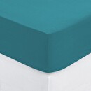 Sábana ajustable, algodón Azul pato, 160x200 cm Azul pato