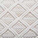Cojín "Macramé" Blanco marfil, 30x50 cm Blanco marfil