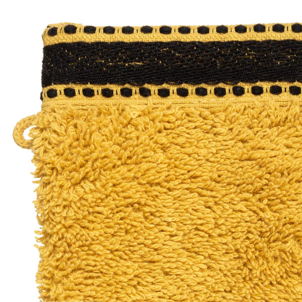 Toallitas "Joia" x2 Amarillo mostaza, 15x21 cm, 550 g/m² Amarillo mostaza