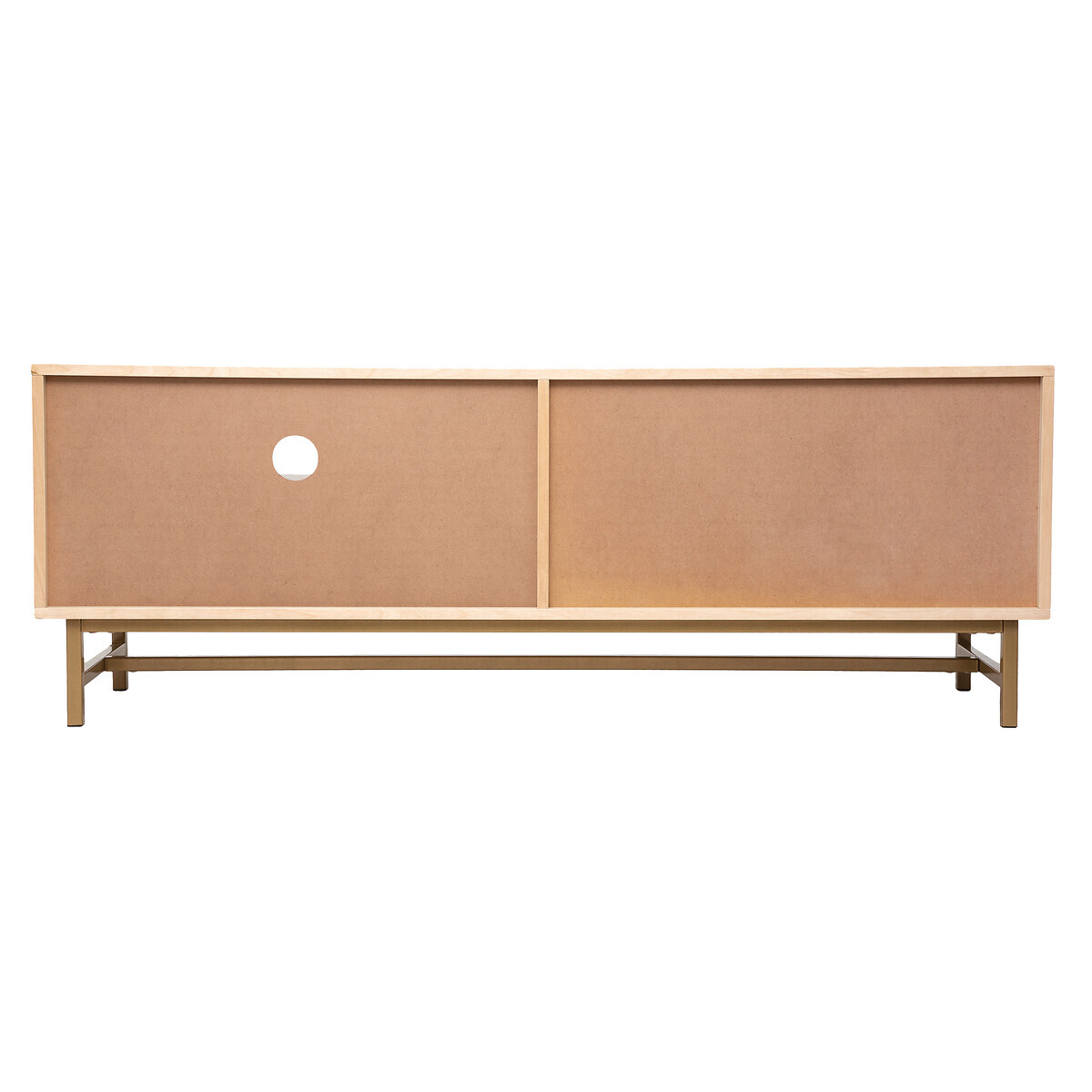 Mueble de TV "Rayo" Abedul y caoba, 50x140 cm Madera natural