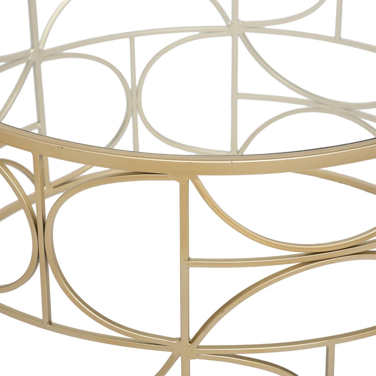 Mesa de centro "Suite" Dorado, D.71 cm Oro