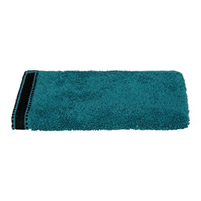 Toalla de invitado 'joia' azul petr&oacute;leo, 30x50 cm, 550 g/m&sup2;