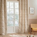 Cortina "Bejuco", patrones de jacquard Beige, 140x260 cm Beige