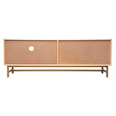 Mueble de TV "Rayo" Abedul y caoba, 50x140 cm Madera natural