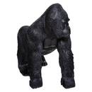 Estatua de gorila en movimiento Negro, H.37 cm Negro