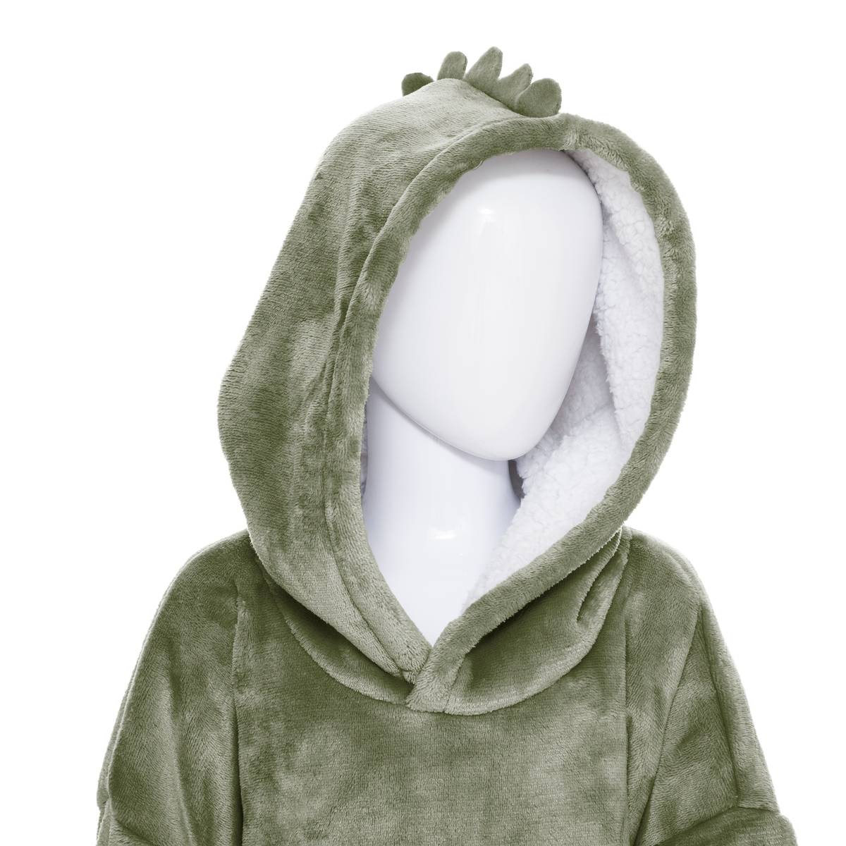 Manta con mangas "Dinosaurio" Verde, de 3 a 10 años Verde