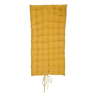 Colch&oacute;n de suelo infantil "berlingot" amarillo mostaza, 60x120 cm