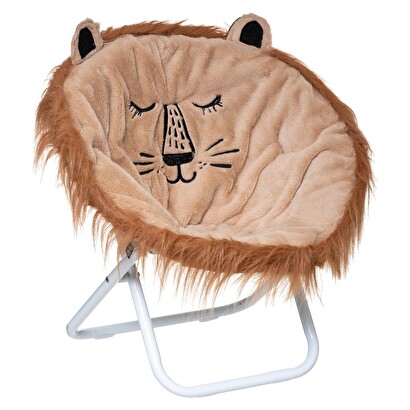 Silla infantil plegable "le&oacute;n" marr&oacute;n