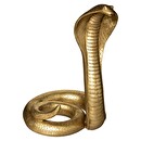 Serpiente cobra Dorado, H.37 cm Oro
